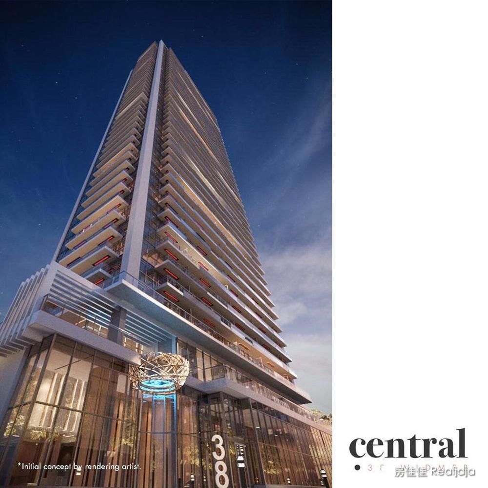 Central Condos building rendering 2333